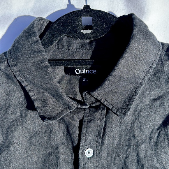 Quince Men’s Black Long Sleeve Button Down Shirt, Size XL - Picture 2 of 4
